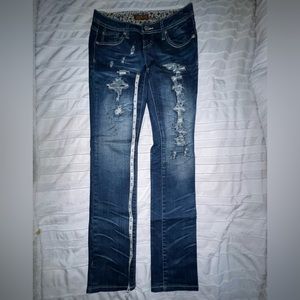 ZD premium Jean women’s with pearls sz 27 / juniors sz 3